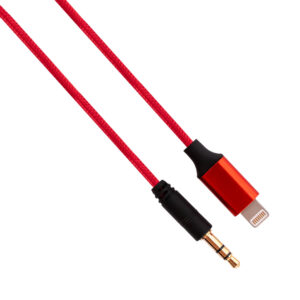 rubiQube IPMIJR lightning - iPhone to minijack red 1.8m