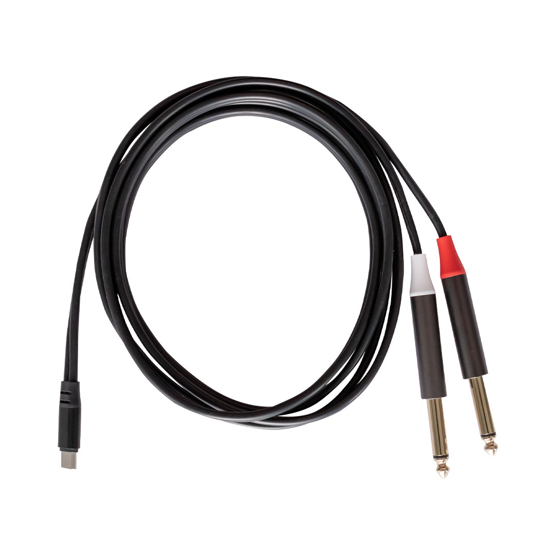 rubiQube TCDMJ Type C to dual 6.3mm mono jack 1.8m - Image 2