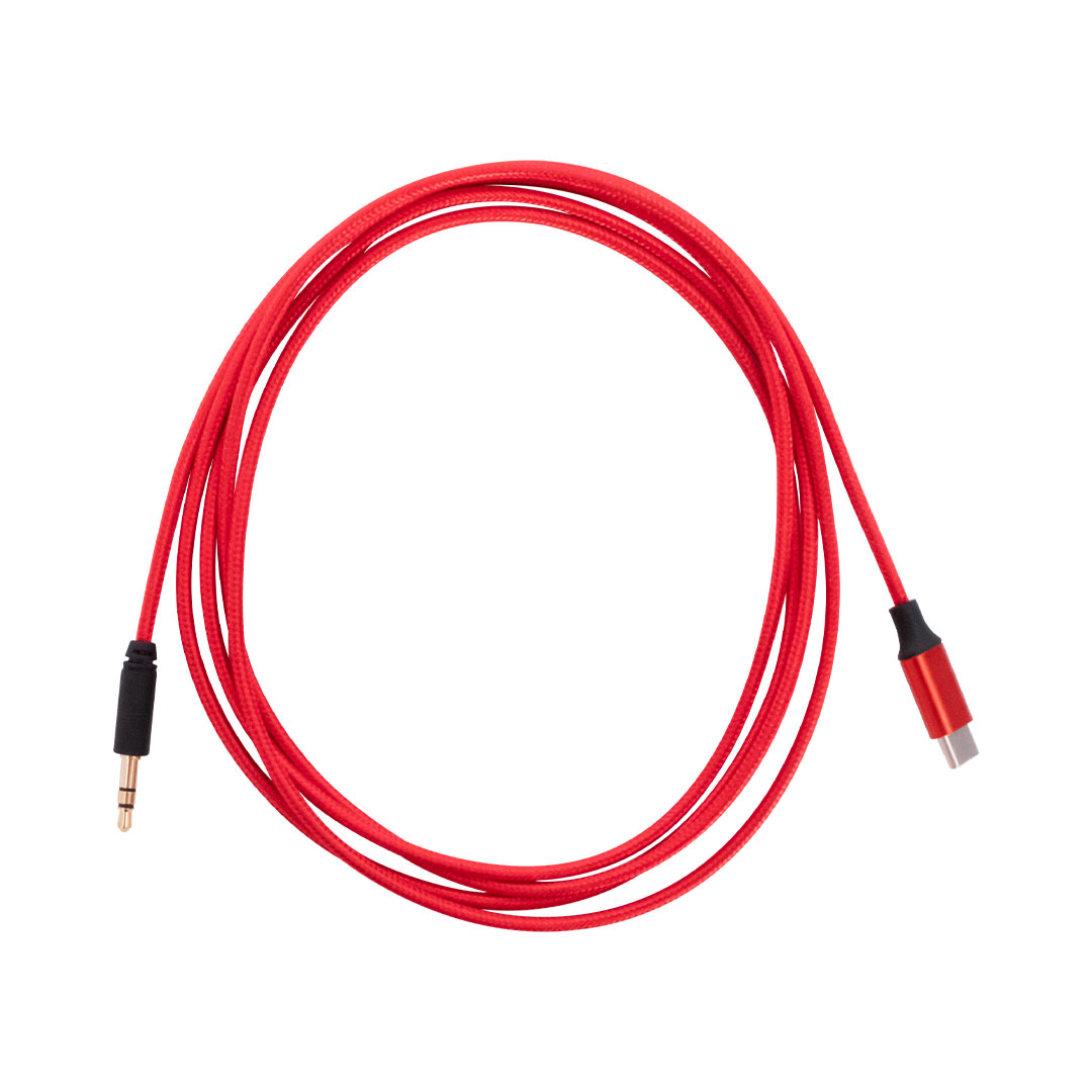 rubiQube TCMIJR Type C to mini jack red 1.8m - Image 2