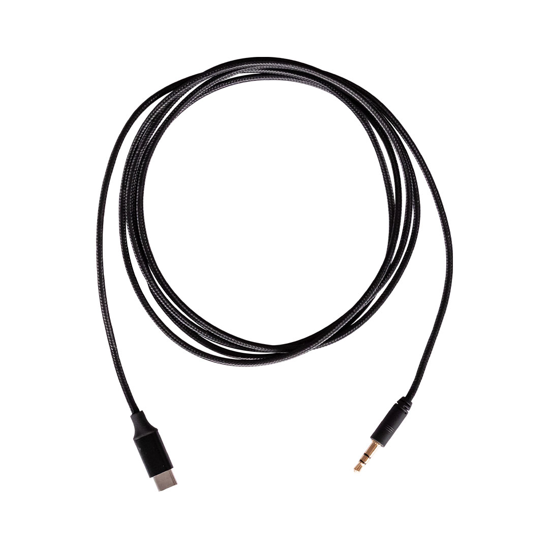 rubiQube TCMIJB Type C to mini jack black 1.8m - Image 2