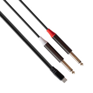 rubiQube TCDMJ Type C to dual 6.3mm mono jack 1.8m