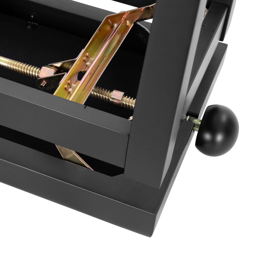 rubiQube SB018 Black - Wooden Piano Bench with Height Adjust - Image 9
