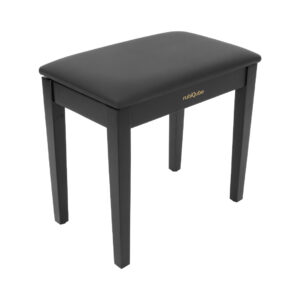 rubiQube SB033B - Wooden Piano Bench with Built-in Storage