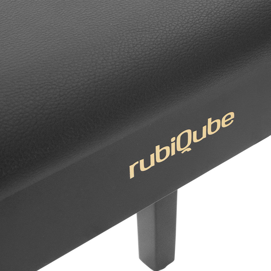 rubiQube SB033B - Wooden Piano Bench with Built-in Storage - Image 4