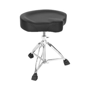 rubiQube SB771B - Heavy Duty Drum Stool with Saddle Seat
