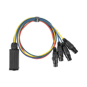 rubiQube 4XFTC Adaptor - RJ45 - 4 x XLR (F)