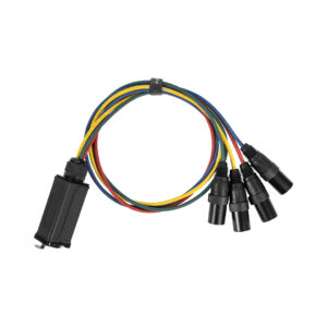 rubiQube 4XMTC Adaptor - RJ45 - 4 x XLR (M)