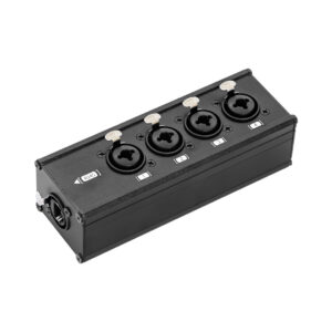 rubiQube 4XFCAT Adaptor - RJ45 - 4 x XLR (F) Jack Combo Box
